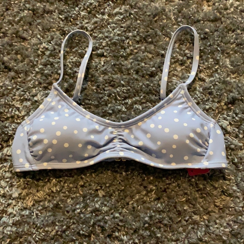Xhilaration bikini top, blue and white, size small